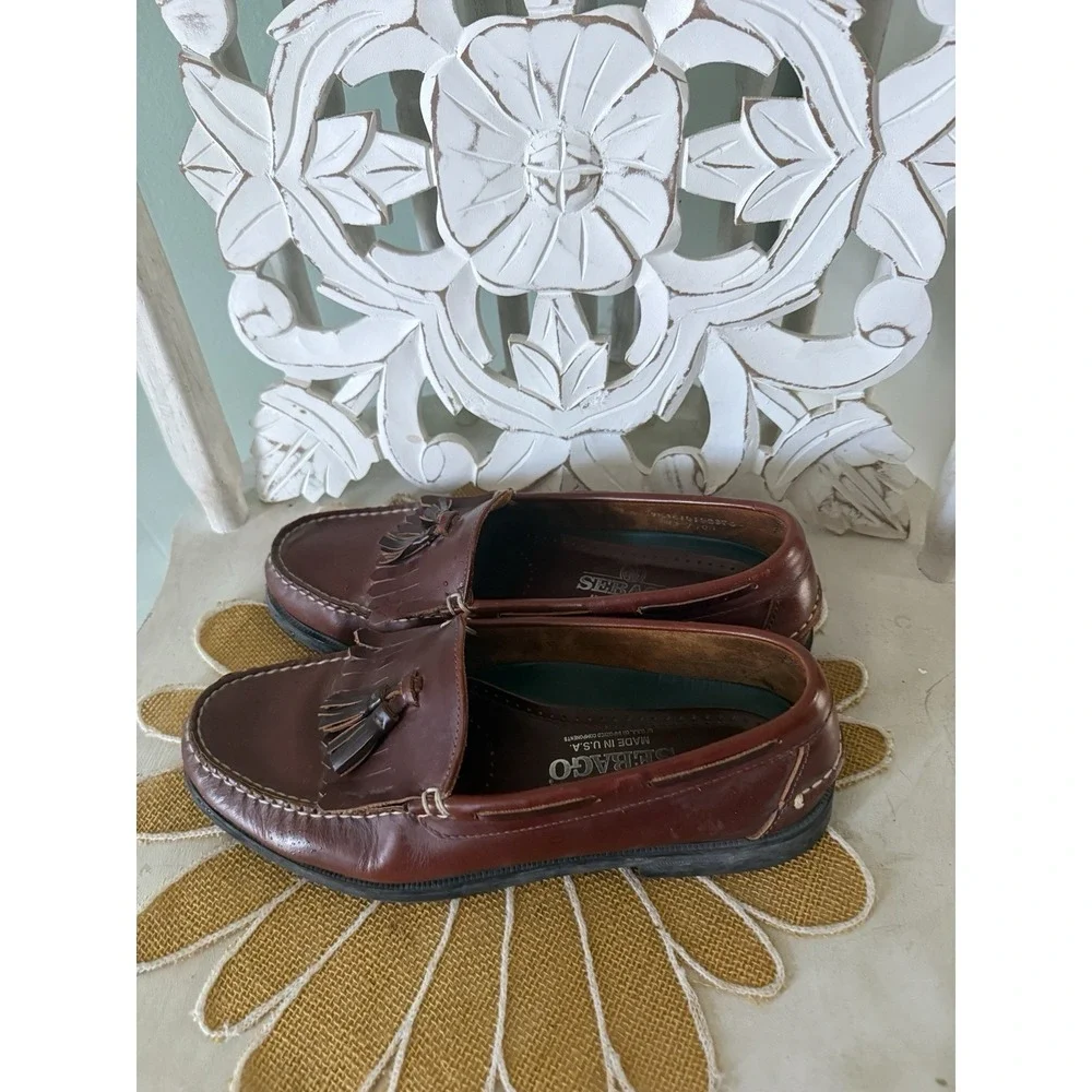 Sebago Lites Men's Brown‎ Shoes Tassel Loafers US 9.5 B